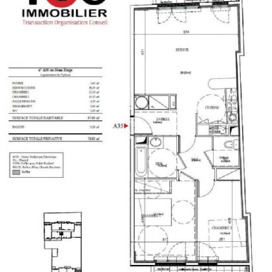  Annonces COURBEVOIE : Apartment | ARGENTEUIL (95100) | 67 m2 | 223 510 € 